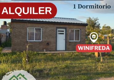 VIVIENDA 1 DORMITORIO EN ALQUILER - Winifreda